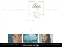 Tablet Screenshot of bleuelectrique.fr